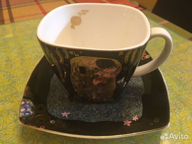 Кофейная пара Goebel, Gustav Klimt Поцелуй