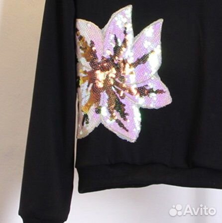 Термонаклейка пайетки, розово-терракотовая