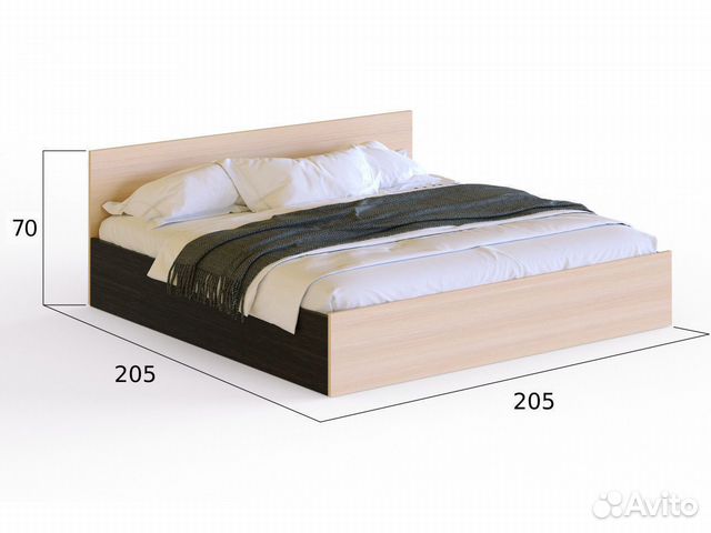 Кровать с матрасом 200х200 Венера