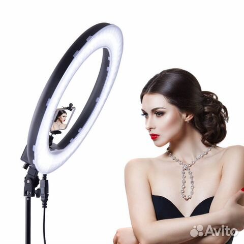 Кольцевая светодиодная лампа 36см + штатив