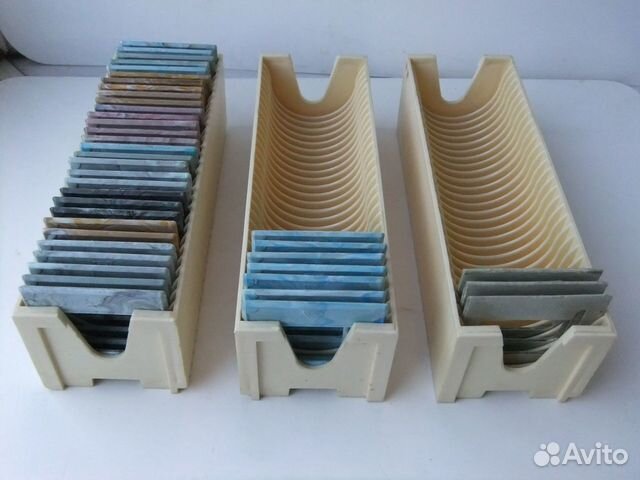 Коробки боксы лотки для слайдов диапозитивов СССР