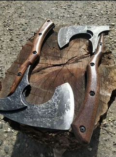 Кованые цельнометаллические топоры ручной работы