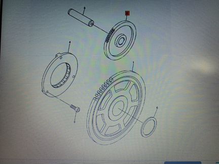 Шестерня муфты стартера снегоход Ямаха