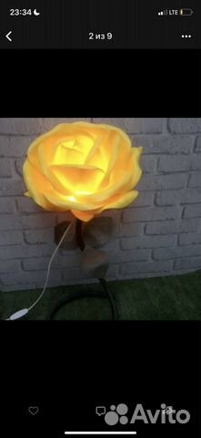 Торшер роза из изолона