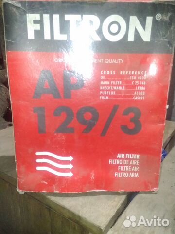 Фильтр воздушный Filtron AP 129/3+масляныйop 580/7