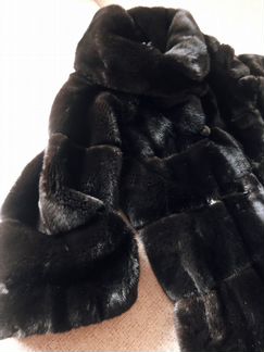 Шикарная длинная норковая шуба blackglama