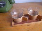 Чайно-кофейные стаканы в деревянных подстаканниках
