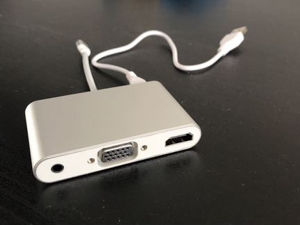 Конвертер Lightning-VGA / hdmi + Jack 3.5