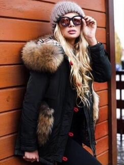 Пуховик с меховыми карманами Burberry erqw1