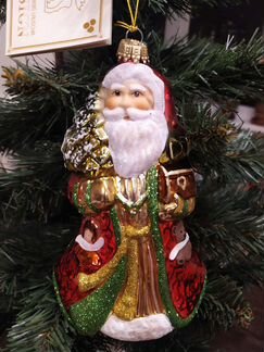 Новогодняя игрушка Санта-Клаус Krebs Glas Lauscha