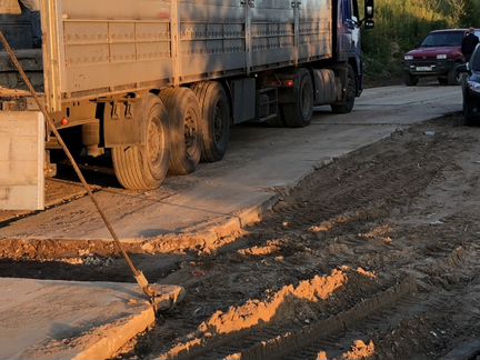 Демонтаж, выкуп дорожных плит б/у