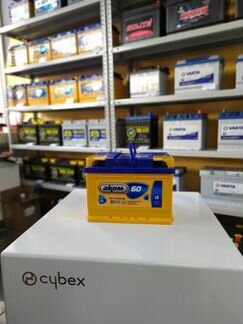 Аккумулятор 60Ah Akom 590A низкий обратный