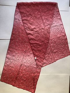 Шарфик шифоновый с объемным рисунком 170х42