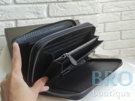 Мужской кожаный кошелек Bottega Veneta