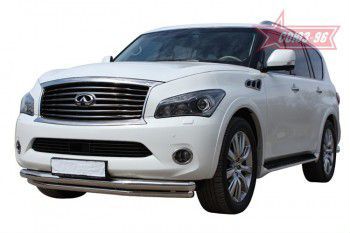 Обвес защита переднего бампера для Infiniti QX 56