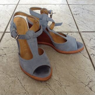 Замшевые туфли на танкетке Lavorazione Artigianale