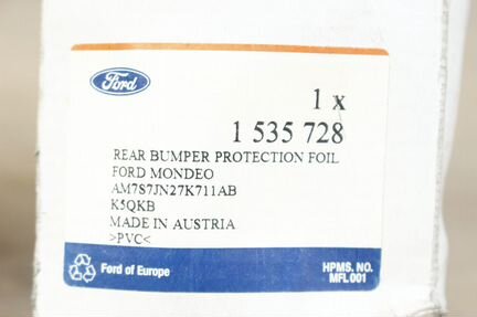 Пленка защитная заднего бампера Ford Mondeo 07-14