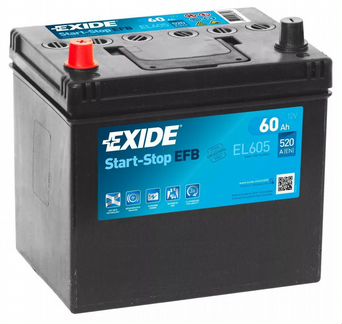 Аккумулятор Exide EL605 EFB 60 Ач прям. пол