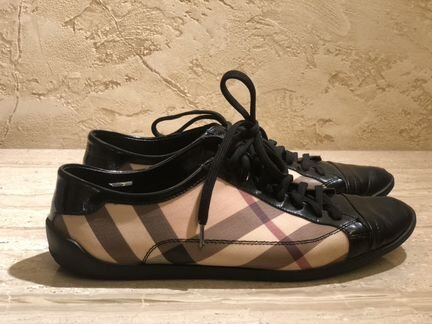 Кроссовки Burberry чёрные оригинальные практически
