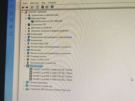 Игровой компьютер i5 6400gtx 1060 616 gb