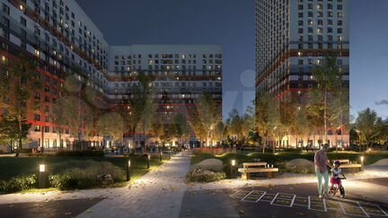 2-к квартира, 72.1 м², 9/33 эт.