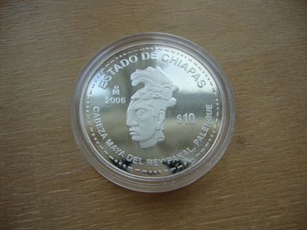 Мексика 10 песо 2006 Чьяпас и Колима Вулкан 2шт
