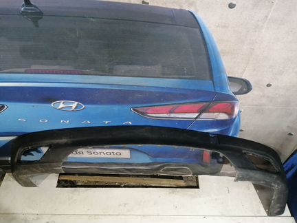 Acura MDX 3 2013-2016 накладка бампера задняя