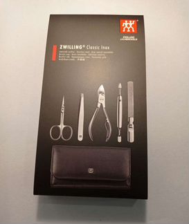 Маникюрный набор Zwilling, черный, 5 предметов