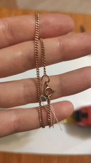 Цепочка серебро 925 золочение