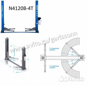 Двухстоечные подъемники для автосервиса под ключ