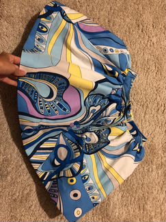 Юбка befree размер s короткая пышная голубая