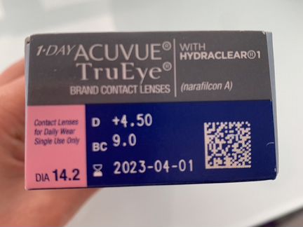 Линзы acuvue true eye 1 day
