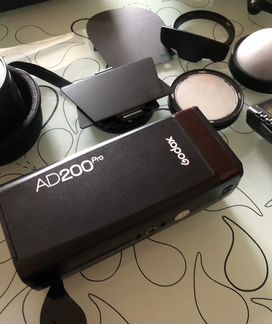 Godox AD200pro + Xpro Sony + круглая голова и др