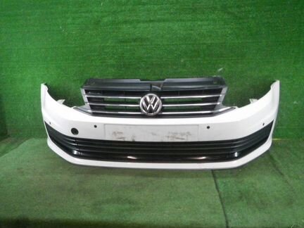 Бампер передний VW Polo sedan 5 (2015-2020) (в сбо