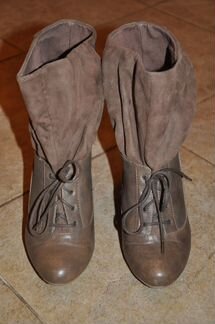 Ботильоны stradivarius, кожаные, размер 37