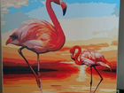 Картина на холсте фламинго объявление продам