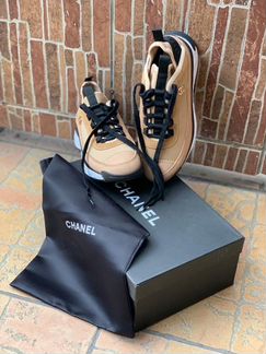 Кроссовки Chanel Шанель на шнуровке женские