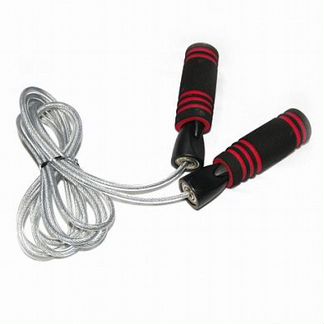 Скакалка спортивная с металлическим тросом