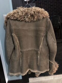 Женская короткая дубленка, размер M