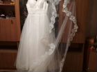 Свадебное,белое платье,свадебная белая вуаль