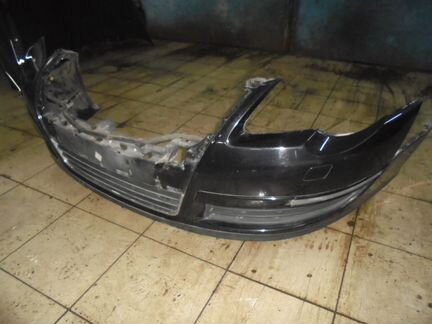 Бампер передний Фольксваген Пассат Б6. Черный