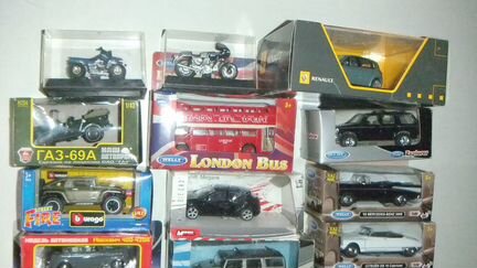 Легковые машинки игрушки в масштабе 1:43