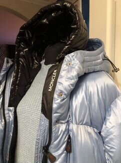 Куртка пуховик Moncler с чернобуркой 48/50