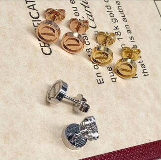 Серьги Cartier ;