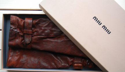 Оригинал MIU MIU Краги, нарукавники, перчатки