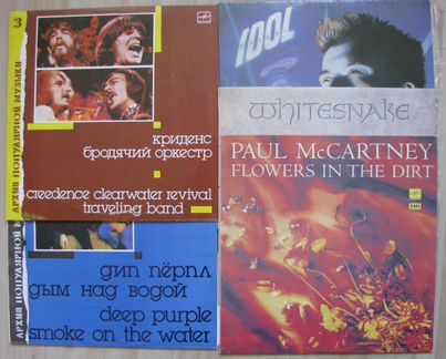 Винил Creedence, Idol, Paul McCartney и др