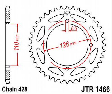 Звезда задняя JT sprockets JTR1466.47