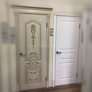 Двери межкомнатные эмаль с коробкой и наличниками