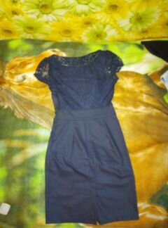 Платье темно-синее