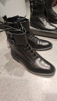 Натур Кожаные сапоги zara 36